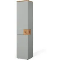 Vicco Hochschrank Eden, Grau/Artisan, 40 x 184.2 cm mit 2 Türen & 1 Schublade (1-St)
