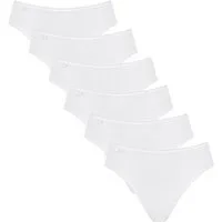 sloggi Tai-Slip 6er Pack 24/7 Cotton (Spar-Set, 6-St) Tai Slip - Baumwolle - Atmungsaktiv - Perfekter Sitz