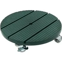 hrb Pflanzenroller WPC Rolluntersetzer Blumenroller witterungsbestaendig 80 kg Tragkraft