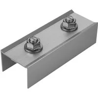 avoltik Wechselrichter PV Solarmodul Montageschiene C-Profilverbinder solar Schienenverbinder, (Profilverbinder mit Schrauben, Profilverbinder mit Schrauben), Profilverbinder mit Schrauben