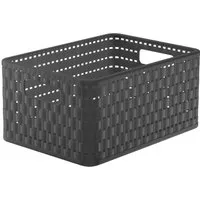 ROTHO Allzweckkorb COUNTRY, Schwarz, B 33 cm