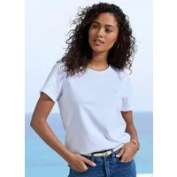 Beachtime by Lascana T-Shirt mit modischem Schlitz am Saum aus luftiger Baumwoll-Qualität