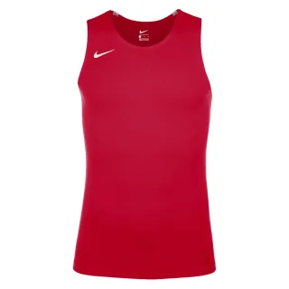 Nike - Ärmelloses Oberteil für Herren, Rundhalsausschnitt, Schmal (Universitäts-Rot)