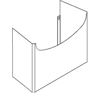 KWC Aquarotter Siphonabdeckung, ANIMA, Edelstahl, 542x410x244 mm, Aufputzmontage, 2000058442 2000058442