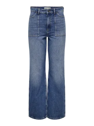 JDY - JDYMAYA HIGH WAIST WIDE JEANS DNM NOOS Medium Blue Denim - Gr. - 32