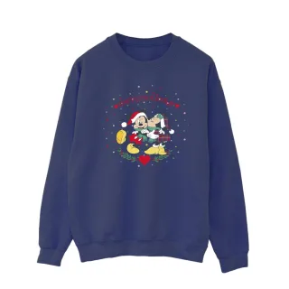 Disney - "Mickey Mouse Mickey Minnie Christmas" Sweatshirt für Herren (Marineblau)