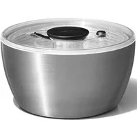 OXO SteeL Salatschleuder, 6 Liter, Edelstahl