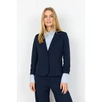 soyaconcept Kurzblazer SC-SIHAM 97 aus Polyester und Elasthan, normale Schnittform, 1-Knopf-Form