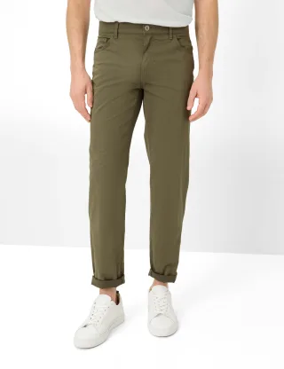 Brax Herren Five-Pocket-Hose Style CADIZ OLIVE Grün Oliv, grün - oliv, Gr. 35/34