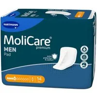 PAUL HARTMANN AG Inkontinenz-Einlage MoliCare Premium Men Pad 4 Tropfen Inkontinenzeinlagen 14 Stück