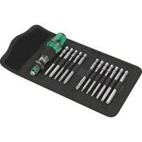 Bicycle Set 2, Bit-Satz schwarz/grün, 13-teilig, in robuster Falttasche
