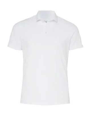 pure - Pure Functional Polo slim fit Halbarm weiss - Gr. - L