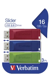 Verbatim Slider | 49326 | USB-Flash-Laufwerk - 16 GB