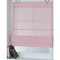 Kutti Raffrollo Kessy Bessy, mit Hakenaufhängung, ohne Bohren, freihängend, halbtransparent, Baumwolle, Polyester, Hakenaufhängung
