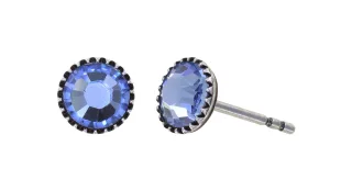 konplott - Ohrstecker - Black Jack blau