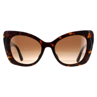 Dolce & Gabbana Schmetterling Damen Dunkel Havanna Braun Farbverlauf DG4405F