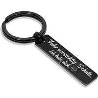 Geschenkehöhle Schlüsselanhänger mit Gravur Schlüsselanhänger Gravur Fahr vorsichtig - Schutzengel in 7 Varianten, Schutzengel zum Mitnehmen – täglich dabei, täglich geliebt