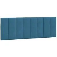 vidaXL Kopfteil, Bett Kopfteil-Kissen Blau 120 cm Samt