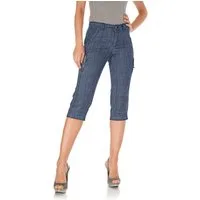 heine Jerseyhose Capri-Hose leicht vertieft