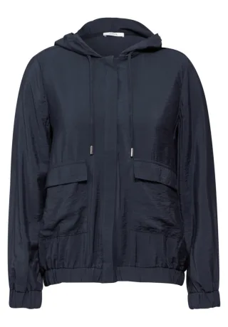 Cecil - Blouson mit Kapuze blau - Gr. - M