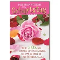 Verlag Dominique Grußkarten Geburtstag - Glückwunschkarte im Format 11,5 x 17 cm mit Umschlag
