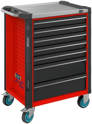 HAZET Werkstattwagen Assistent 179NX leer rot - 179NX-7-RAL3020