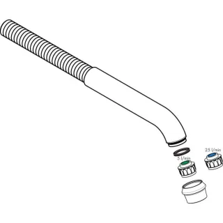 hansgrohe Ausl Axor Montreux 3-L. WT-Arm. 98574000 Wandmontage chrom