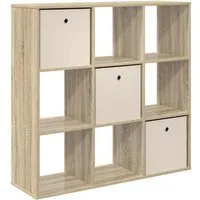 vidaXL Sideboard Sideboard mit Schubladen Sonoma-Eiche 102 x 31 x 99,5 cm (1 St)