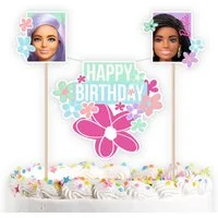 Amscan Geburtstagskerze 'Barbie Sweet Life', Cake Topper 26x15cm