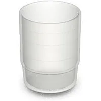 Ornamin Pillendose Einnahmebecher, Medikamentenbecher, Deckel, Spülkorb (24 St), Alltagshilfe, BPA-frei, Qualitätskunststoff, Made in Germany