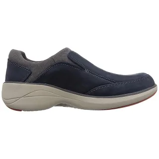 Clarks Un Rise Step Mens Blue Boat Schuhe