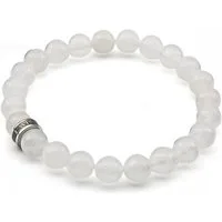 LAVISA Armband Armband Echte 8mm Edelstein Perlen, Kristalle, Onesize, Echte Edelsteine, Rostfreies Edelstahl, Wasserfest