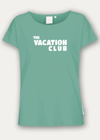 THE FASHION PEOPLE - T-Shirt ´Vacation` GREEN GLOW PRIN - Gr. - XS