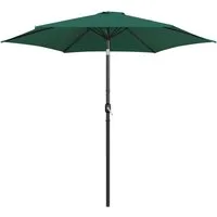 Yaheetech Sonnenschirm Φ 226/269/294 cm, Garten- und Marktschirm mit 6 Metallstreben für Balkon/Terrasse/Garten