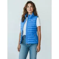 Blue Wave Steppweste Damen Weste Olivia gesteppt Stehkragen - Übergangsweste mit Packbeutel Leicht & Packable, 2-Wege-Reißverschluss, Reißverschlusstaschen