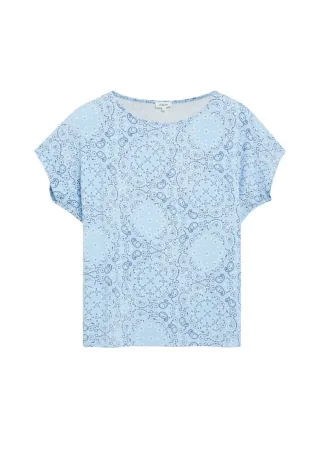 s.Oliver Red Label - Shirt mit U-Boot-Ausschnitt blau - Gr. - 48