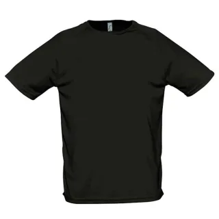 SOLS - "Sporty" T-Shirt für Herren Raglanärmel (Schwarz)