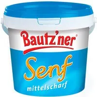 Bautz'ner Saucen, Bautzner Senf mittelscharf cremig wuerzig im praktischen Eimer 1000ml