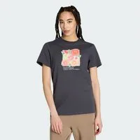 adidas Sportswear T-Shirt LOCKER GESCHNITTENES FLORAL GRAFIK T-SHIRT 2 (1-tlg)