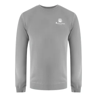 Aquascutum Active Fleece Mit Kleinem Logo Und Rundhalsausschnitt In Mondstein