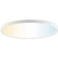 Hanseatic LED Panel DLP220A, CCT - über Fernbedienung, LED fest integriert, warmweiß - kaltweiß, Deckenlampe, Deckenleuchte, dimmbar, CCT über Wandschalter, Backlight