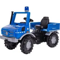 rolly toys® Tretfahrzeug rollyUnimog Polizei, inkl. rollyFlashlight