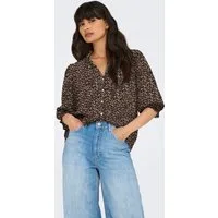 ONLY Kurzarmbluse ONLRAYA 3/4 SHIRT WVN NOOS Viskose, regular fit