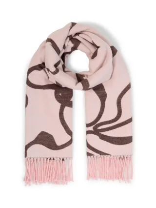 Tom Tailor - Schal mit Blumenmuster big abstract flower - Gr. - OS