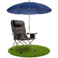 Styngard Sonnenschirm Stuhl Sonnenschirm für Liegestuhl mit UV Schutz 50+/120 cm Durchmesser