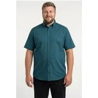 Boston Park Kurzarmhemd Leinenoptik-Hemd Halbarm Buttondown-Kragen