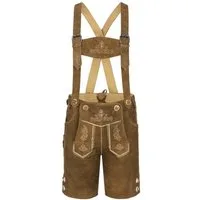 Nübler Trachtenlederhose Kinderlederhose kurz Axel in Braun von Nübler.