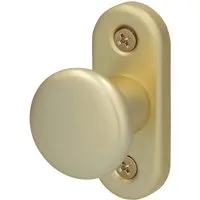 Alpertec Türbeschlag Alpertec Hebetürknopf Aluminium F2 neusilber
