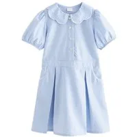 Next Karokleid Schulkleid mit Vichykaros und Bogenkantenkragen (1-tlg)