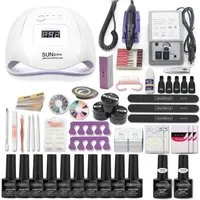 Ophy Nagellack-Set DIY Nail-Art-Set mit Nagellack (8 ml) & Maniküre-Werkzeugen, für Anfänger und Profis – 10 Farben